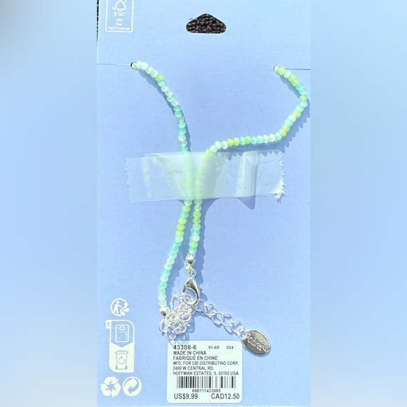 Claire's Silver-tone Butterfly Seed Bead Pendant Necklace - Picture 3 of 8